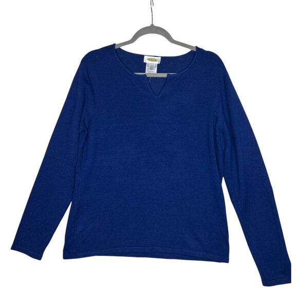NWT Talbots Women's Long Sleeve Split Neck Sweater Top L Silk Blend- Lot of 3 - Picture 6 of 12